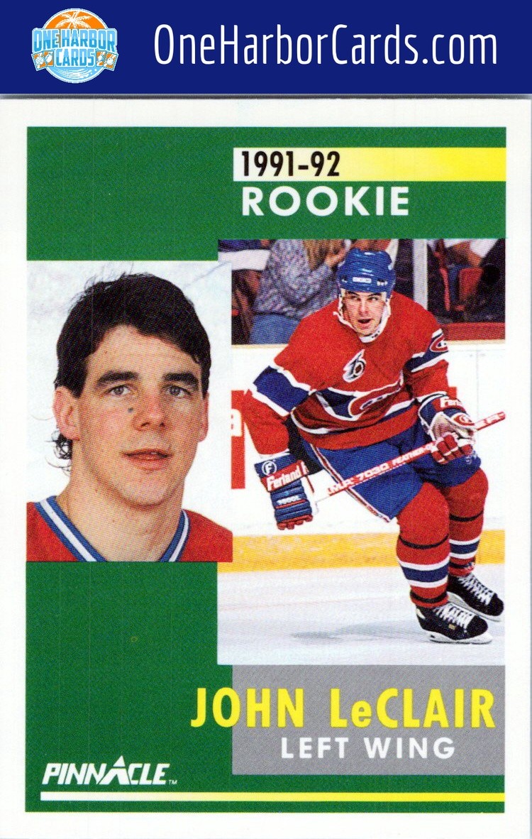 1991-92 Pinnacle French Montreal Canadiens #322 John LeClair