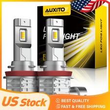 AUXITO H11 H8 White Yellow LED Fog Bulbs Dual Light Color Switchback Bright DRL