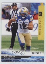 2025 Upper Deck CFL Deluxe 20/250 Nic Demski #69 15hb