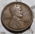 1921-S Lincoln Wheat Cent 1c San Francisco Mint Circulated Good/VG BIN929