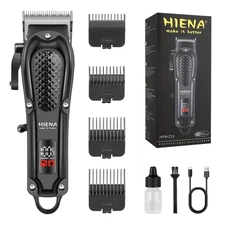 HIENA PRO Professional Hair Clippers for Men, Cordless&Corded Barber Clippers...