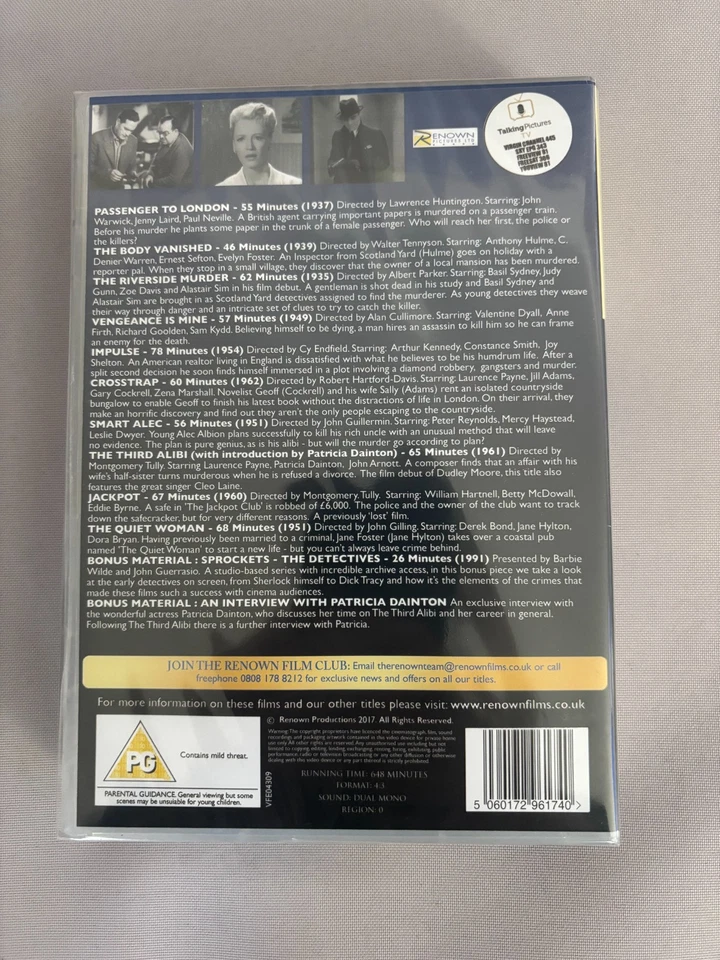 The Renown Pictures Crime Collection: Volume Two DVD New Sealed UK Genuine - Image 2 of 3