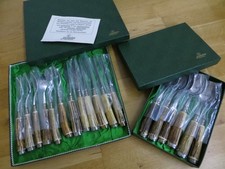 Jagdbesteck, Hubertus mit Hirschhorn, 18-teilig, NEU