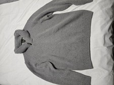 Jos A Bank Sweater Mens Large Wool Blend Shawl Collar Button Pullover Casual