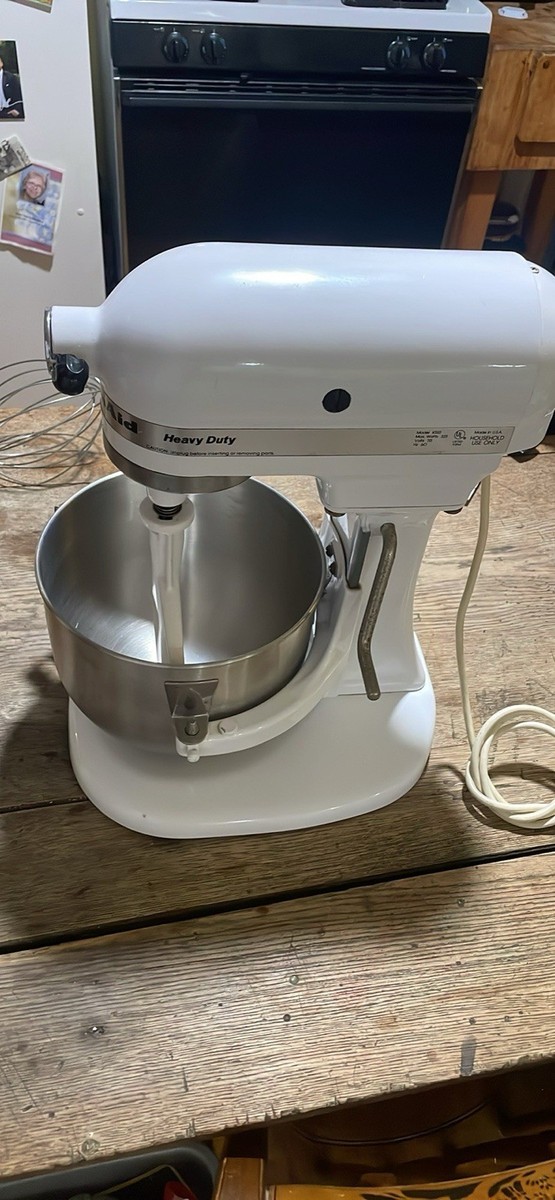 KitchenAid K5SS Heavy Duty Series 5qt Stand Mixer - White for sale