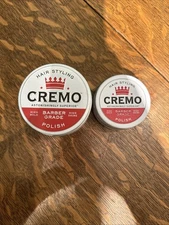 2 CREMO Premium BARBER GRADE Polish Pomade~Hair Styling~High Hold & High Shine