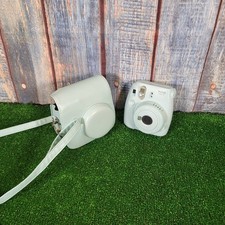 Fully Working Fujifilm Instax Mini 9 Ice Blue Instant Film Camera + Case