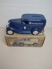 ERTL 1932 Ford Panel Delivery Truck die-cast coin bank Sovereign Bank New Chrome