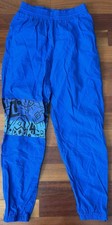 Vintage 90's California Blues Hip Hop Parachute Track Pants size Men's LARGE