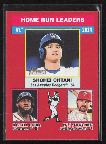 2025 Topps Heritage #193 Ohtani HR Leaders Red Border SP