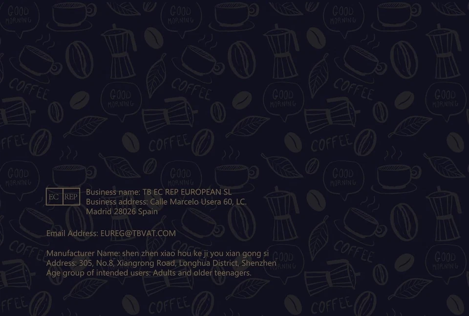 Premium Espresso Cups & Saucers with Spoons - 2.5 oz, Set of 4, Navy - Image 2 of 4