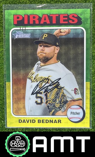 David Bednar 2024 Topps Heritage High Number 1/1 Chrome Superfractor Pirates