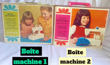 Vintage jouet imitation 2 machines à coudre enfants Singer pour collectionneurs