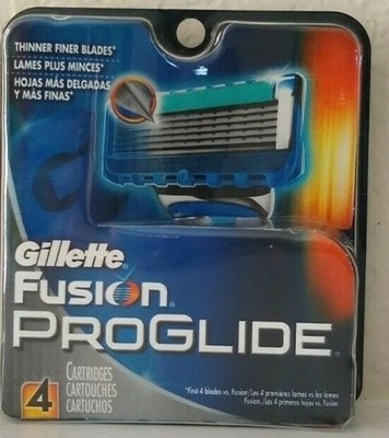 Gillette Fusion Proglide Cartridge Blades Refills 4ct