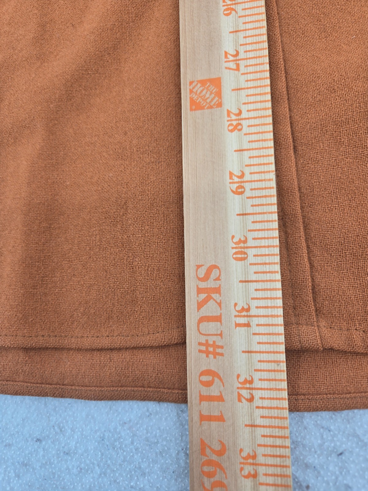 Pendelton VTG Flannel Shirt XL Orange Virgin Wool Pockets 60's 70's RARE Men *