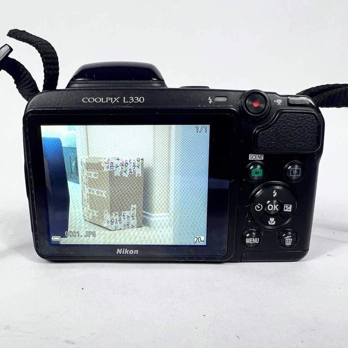 Nikon Coolpix L330 20.2MP Digital Camera Black 26x Optical Zoom