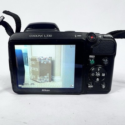 Nikon Coolpix L330 20.2MP Digital Camera Black 26x Optical Zoom