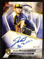 2025 Bowman's Best Jacob Misiorowski On Card Auto Black Refractor SSP/10 MINT!🔥