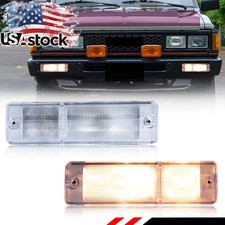 2x Clear Lens Front Bumper Signal Lights For 1980-1986 Nissan Datsun 720 Pickup