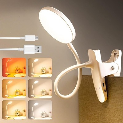 Weißes LED Leselicht mit 36 Lampen, 5W, USB Wiederaufladbar, Berührungssteuerung