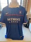 Rare Vintage Glasgow Rangers Football Shirt 98 Nike XL Authentic
