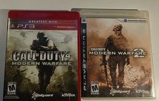 Call of Duty : Modern Warfare 1 & 2 PS3 (CIB & Tested) READ***