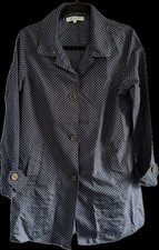 Dickens & Jones Mac In A Bag and Joules Bucket Hat Blue Polka Dots One Size