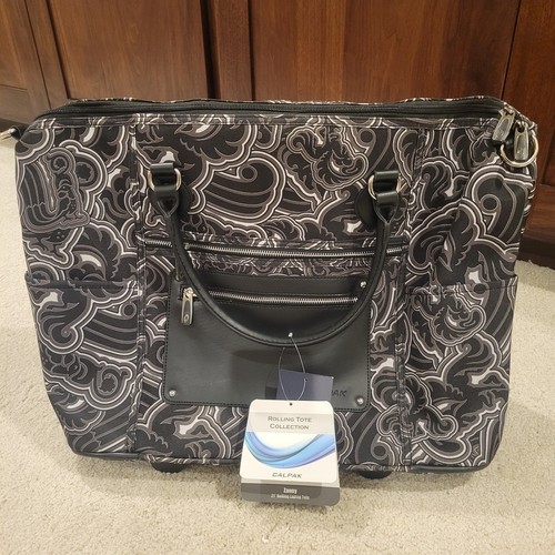 Neu mit Etikett Calpak Zanny 21" rollende Laptoptasche Handgepäck Schultergurt 21 x 14 x 8,5 - Bild 2 von 12