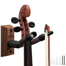 Violin Hanger Wall Mount with Bow Holder Home  Studio Wall Mount Violin Viola S