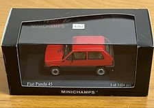 Minichamps 1/43 Fiat Panda 45 Diecast Model Car Rare Excellent Paint