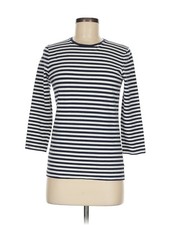 Jones New York Signature Women White 3/4 Sleeve T-Shirt M