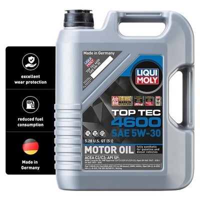 LIQUI MOLY Top Tec 4600 SAE 5W-30 | 5 L | Fully synthetic engine oil | 20448