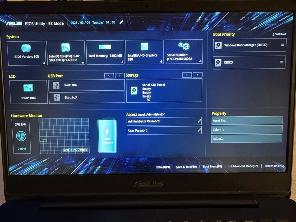 Asus zenbook 14 UX430UN 8250U Intel Core I5 8GB RAM 512GB SSD NVIDIA MX150 - Immagine 3 di 3