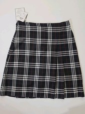 NWT Becky Thatcher Tartan Plaid Skirt Girls Size 20 Blue Grey School Uniform