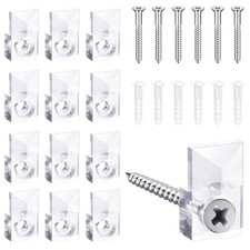 22 Pack Mirror Holder Clips Glass Mirror Hanging Kit for Wall Mounting Hanging