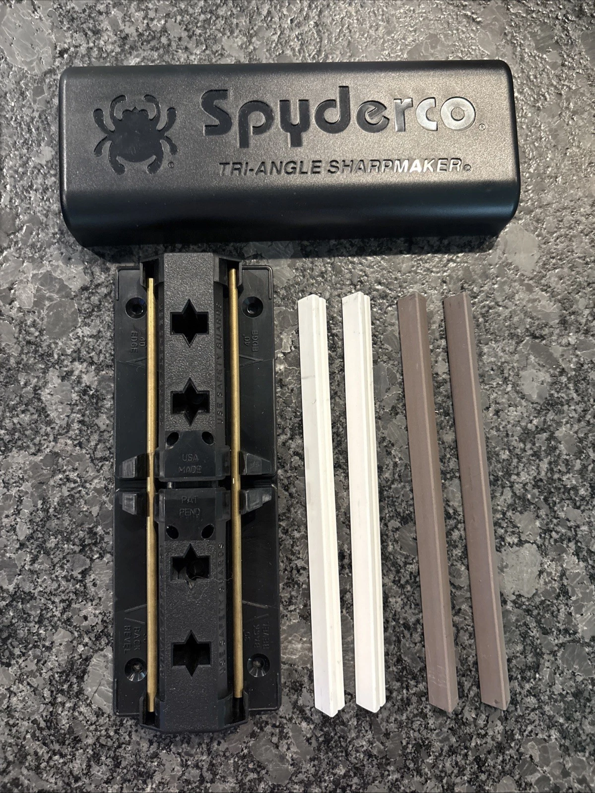 Spyderco Tri-Angle Sharpmaker Knife Sharpener Set w/ Ceramic Stones