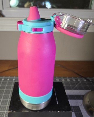 Ello Emma 14 oz Insulated Stainless Steel Tropic Pink Water Bottle 