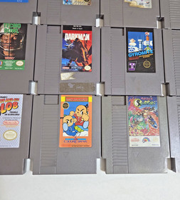 NES Game Lot of 23 NINTENDO Entertainment System Link, Double Dragon, Bart, Blob