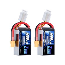 2x Zeee 11.1V 120C 1300mAh 3S Lipo Battery XT60 for RC FPV Quad Drone Helicopter
