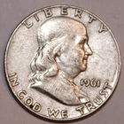 1961-D FRANKLIN HALF DOLLAR - Extra Fine - #1224EB