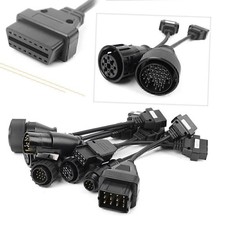 8pcs Car Cable Connecter Full Set Obd2 Obdii Adapter For Car Diagnostic Tool
