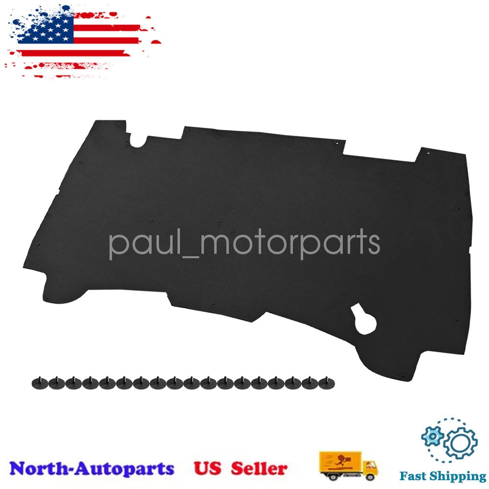 For Dodge Ram 1500 2500 3500 1994-2001 2002 Hood Insulation Pad With Clips New