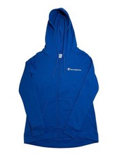 Champion Full Zip Hoodie Sweatshirt Blue Women s XS Zip-Up Hooded Jacket NEW