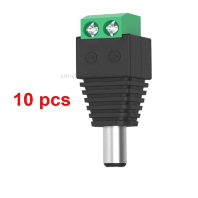 10pc Power Adapter DC Power Stecker 2 Polig Stecker 3528 fur LED-Streifenlicht