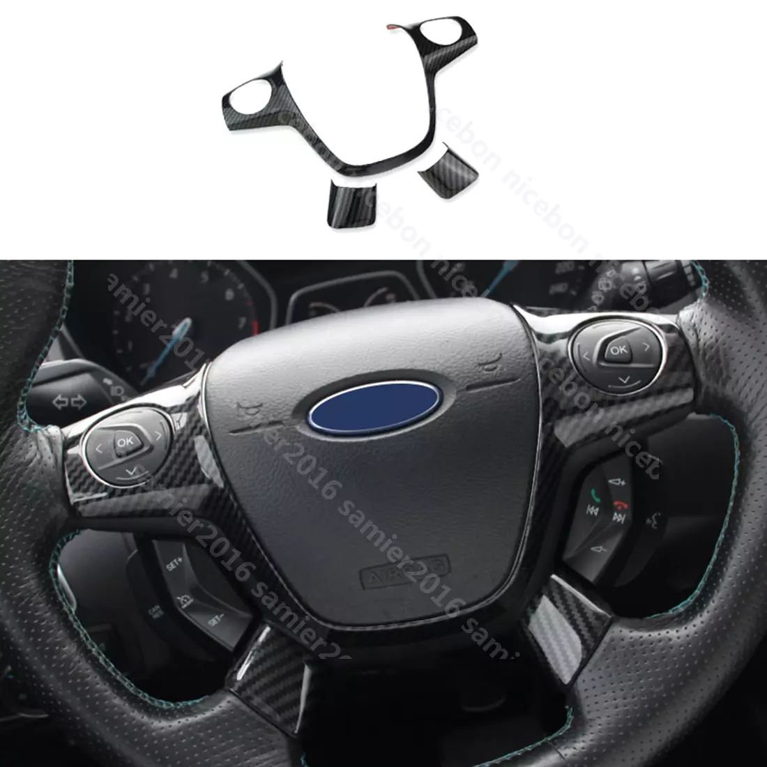 2016 ford focus sale steering wheel size