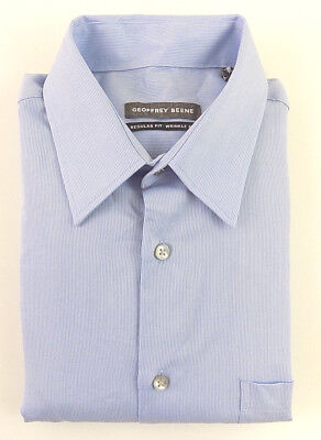 New Geoffrey Beene Classic Fit Wrinklee Free Textured Stripe Non Iron Shirt