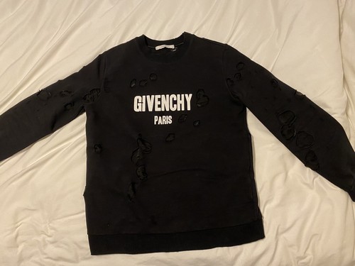 givenchy distressed sweatshirt