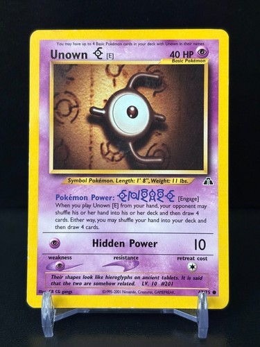 Pokemon - Unown E - 67/75 - Neo Entdeckung - MP