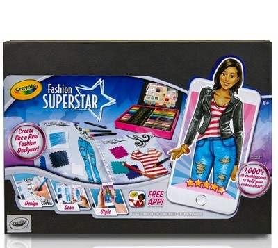 NEW!!!Crayola Fashion Superstar Virtual Designer Creative Activity ...
