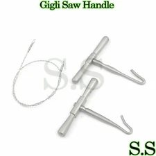 Gigli Saw Wire 30" Wire & 2 Handles Veterinary Orthopedic Inatruments
